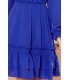 336-1 Szyfonowa sukienka z marszczonymi gumkami - CHABROWA
